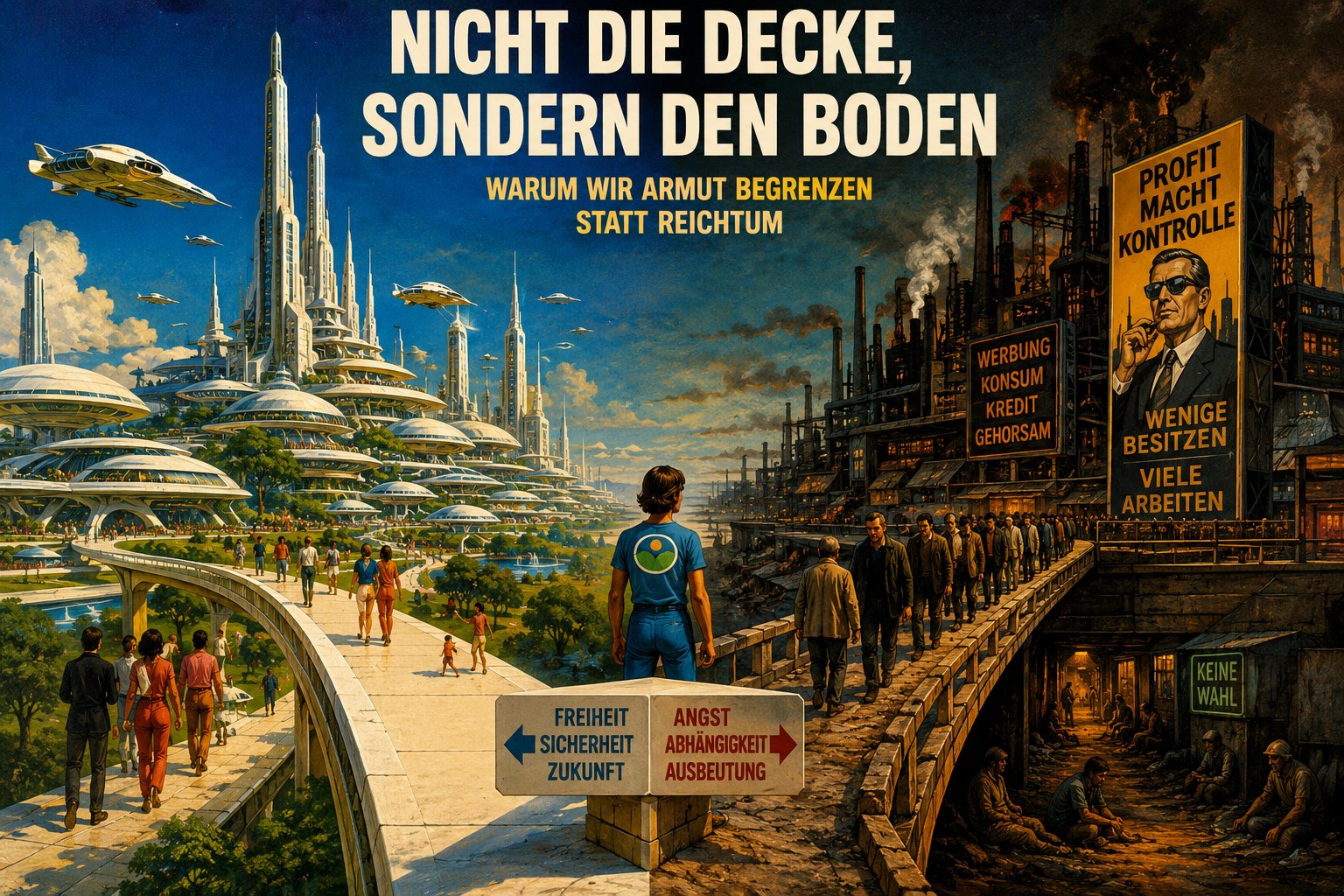 Nicht die Decke, sondern den Boden